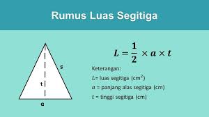 Cara mengitung luas segitiga dengan bahasa pemograman C++