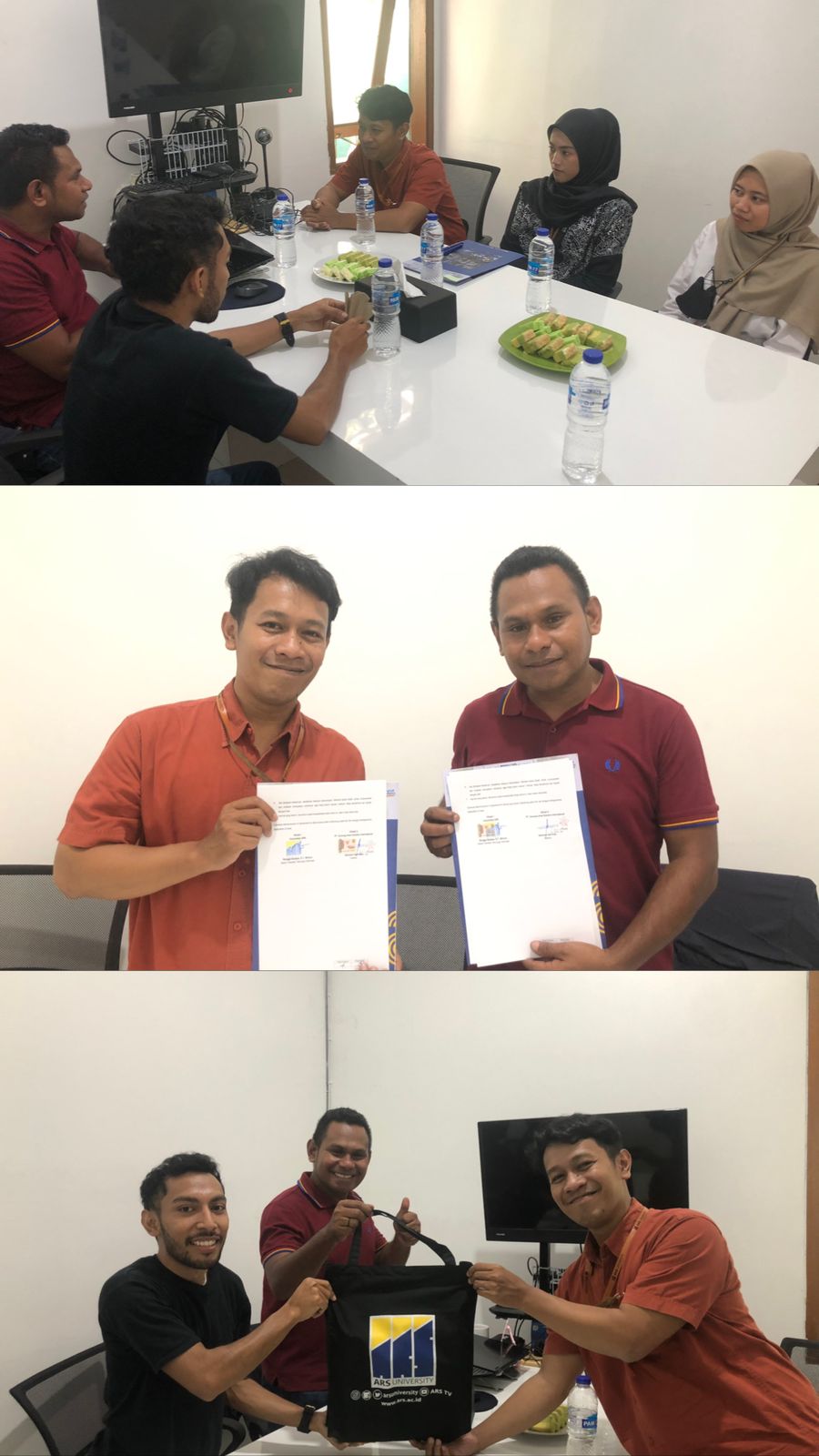 Penandatanganan Memorandum of Understanding (MoU) Program Magang Mahasiswa antara FTI ARS University dan PT. Gunung Amal Solution