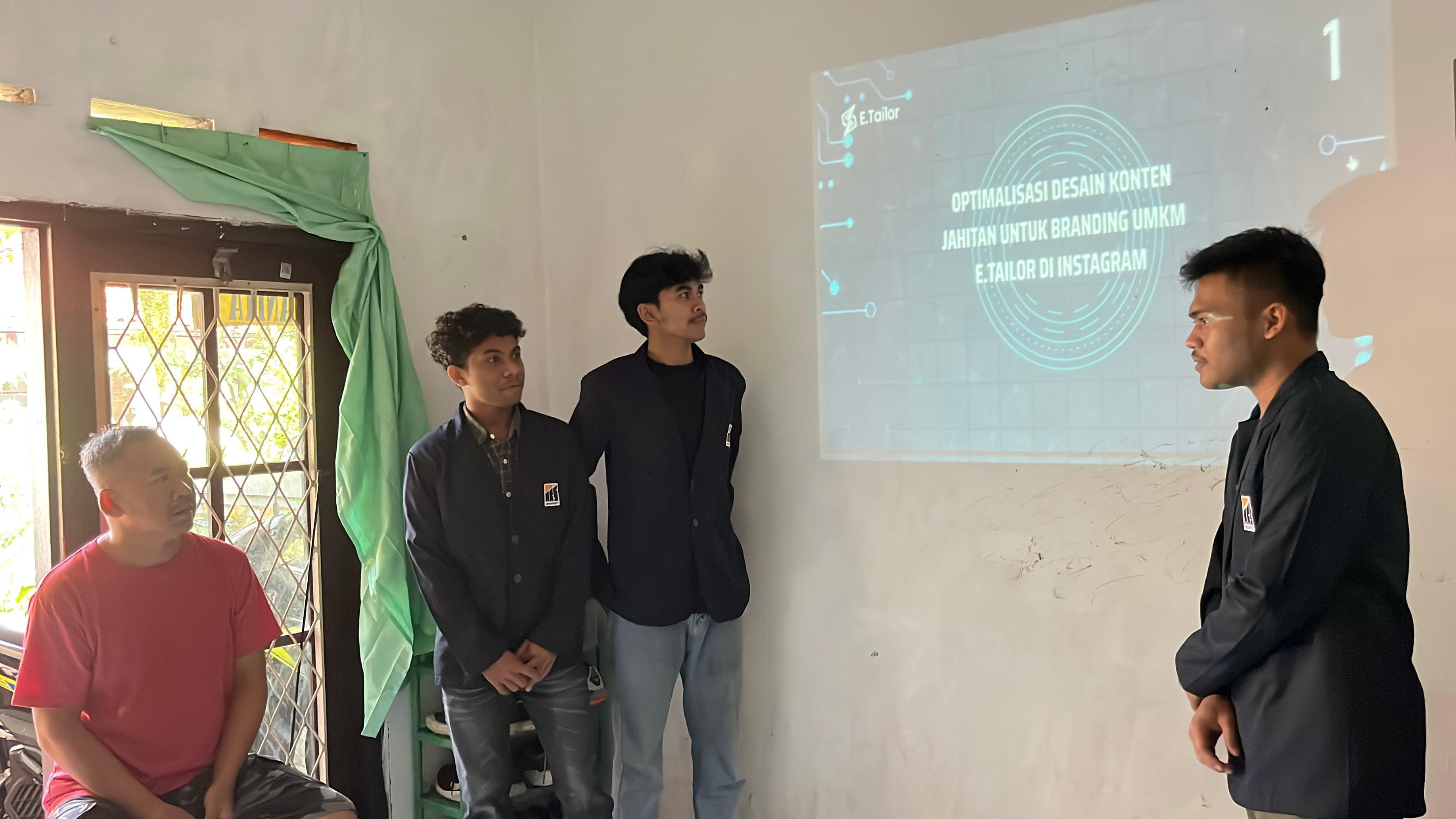 Pengabdian Masyarkat Optimalisasi Desain Konten Jahitan untuk Branding UMKM E.Tailor di Instagram