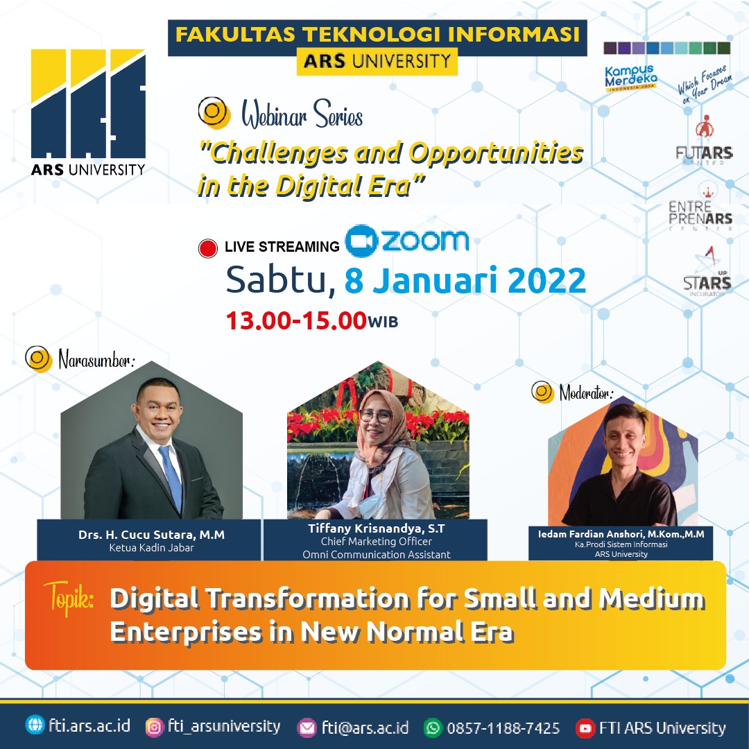 Webinar Digital Transformation For Small And Medium Enterprises In New Normal Era