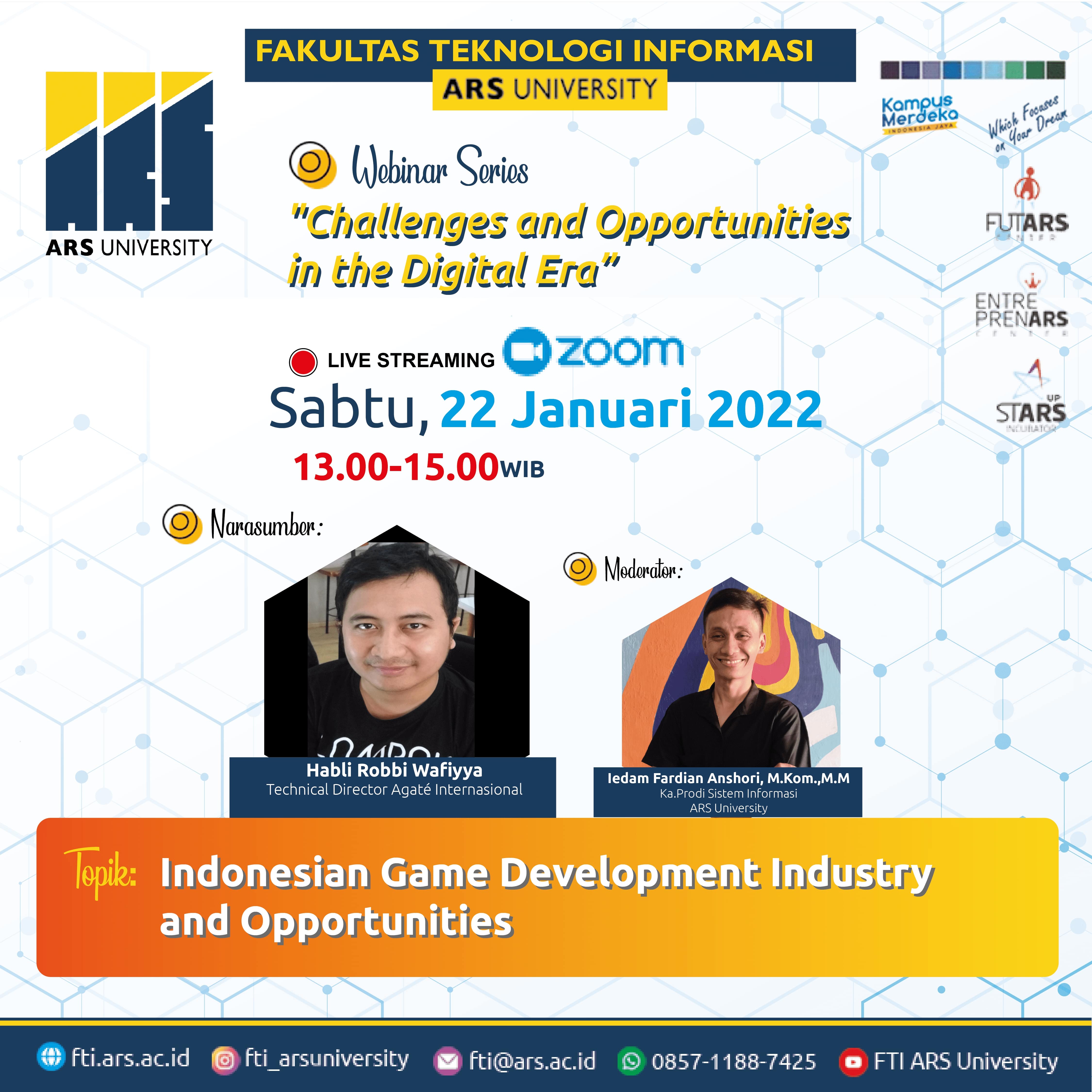 Webinar Indonesian Game Development Industry and Opportunities